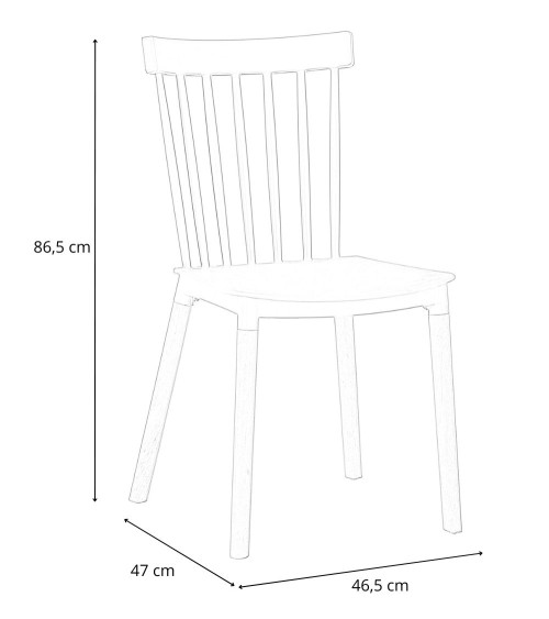 Pack 4 sillas comedor NAOMI