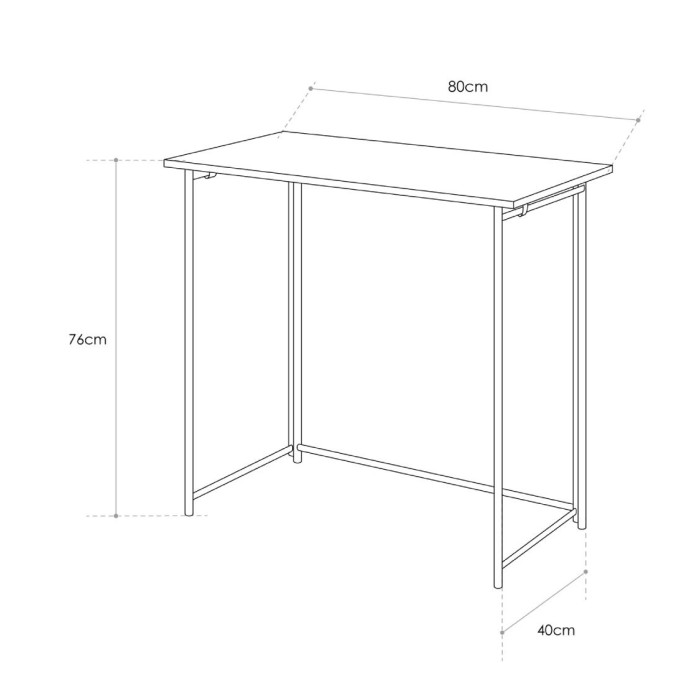 Mesa escritorio plegable LEIRE - Mesa de trabajo