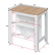 Mesa alta de cocina EDITH