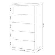 Sinfonier 5 cajones EDITH