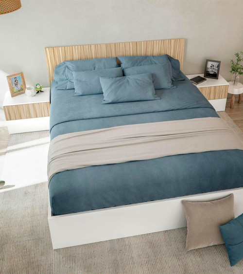 Cabecero 160 cm + 2 mesitas EDITH