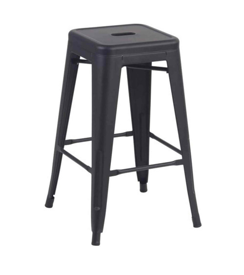 Taburetes metálicos industrial pack de 4 unidades