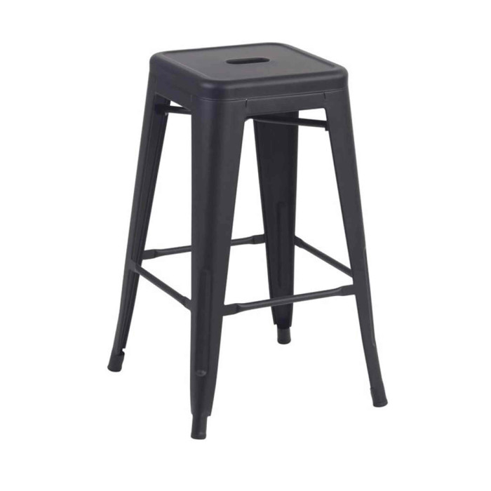 Taburetes metálicos industrial pack de 4 unidades