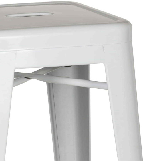 Taburetes metálicos industrial pack de 4 unidades