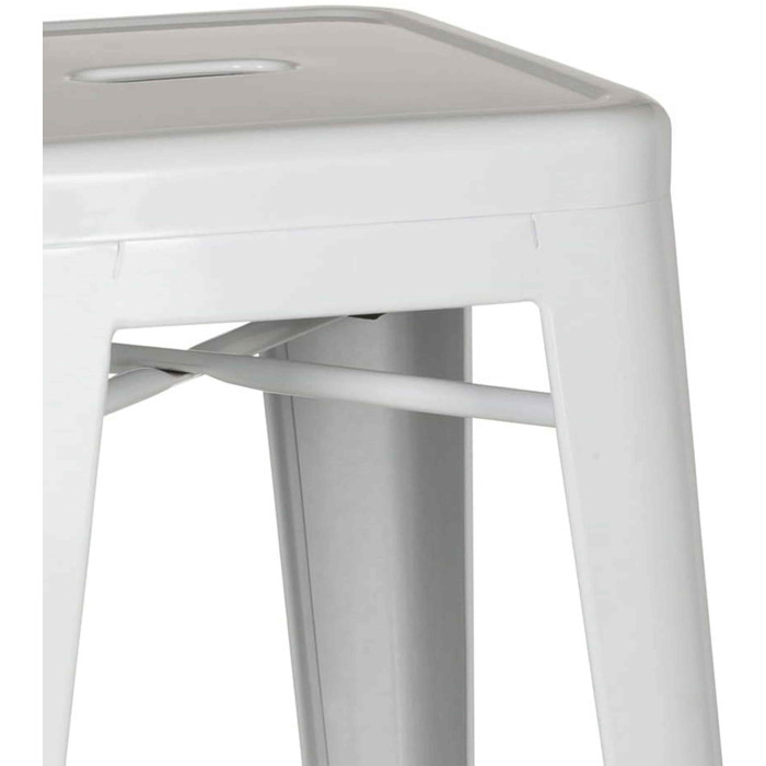 Taburetes metálicos industrial pack de 4 unidades