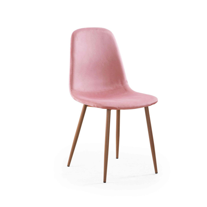 Sillas de comedor de terciopelo SWEDEN - Pack 4 Uds.