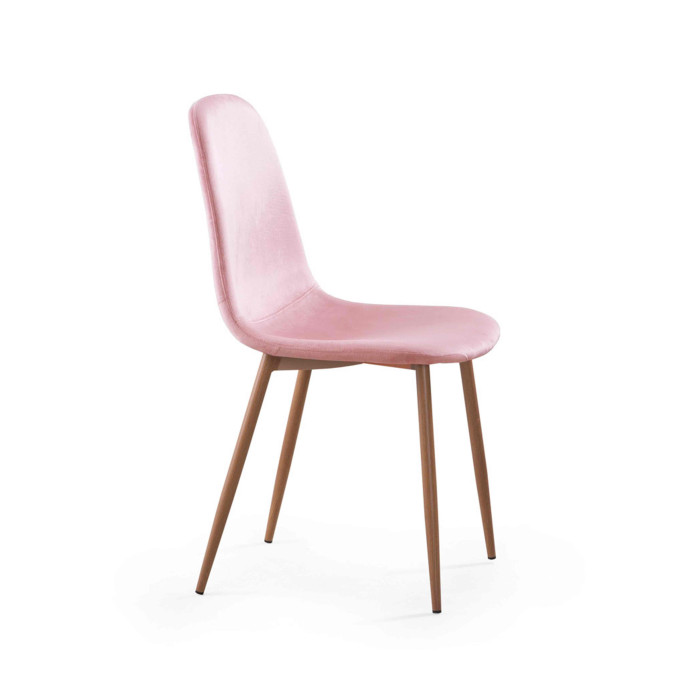 Sillas de comedor de terciopelo SWEDEN - Pack 4 Uds.