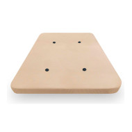 Base tapizada MALLA 3D traspirable y ultrarresistente en tejido beige para cama individual o de matrimonio.