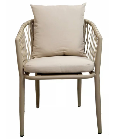 Pack de 4 Sillones Breza color arena