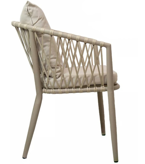 Pack de 4 Sillones Breza color arena