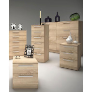 Mesita de noche CUBE 3 – Mesilla de 3 cajones moderna