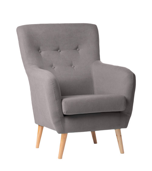 Butaca nórdica tapizada WENDY