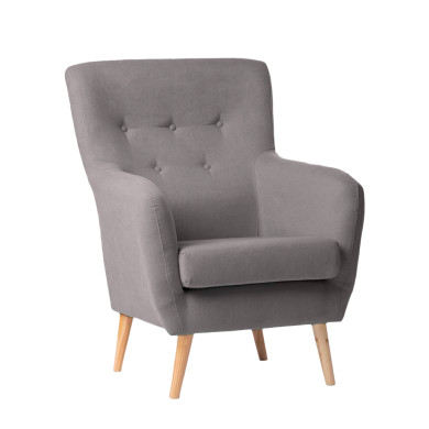 Butaca nórdica tapizada WENDY