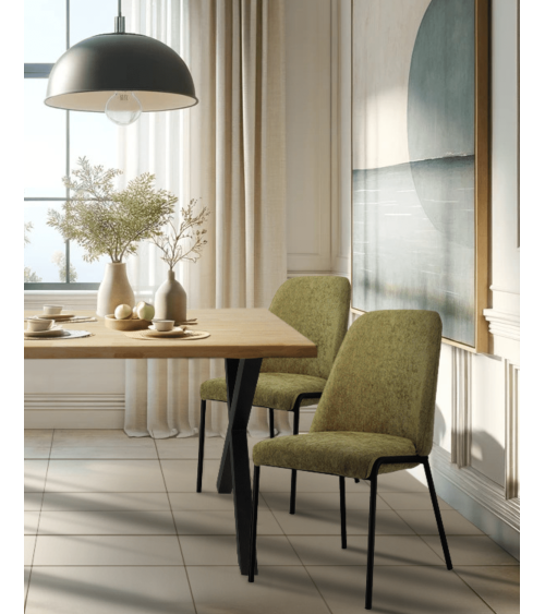 Mesa comedor Ciudadela de madera natural maciza