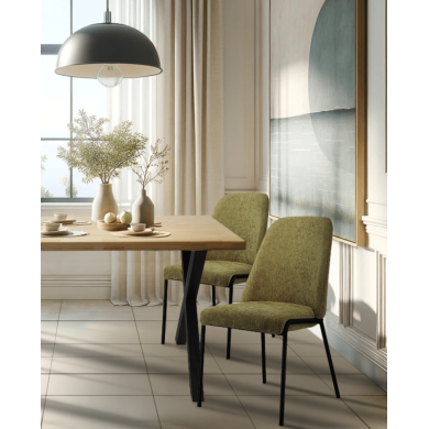 Mesa comedor Ciudadela de madera natural maciza