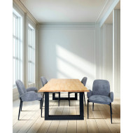 Mesa de Comedor Liev: Elegancia Natural para tu Hogar