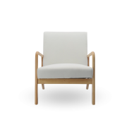 Butaca Nicole nórdica con cojín lumbar – Tapizado antimanchas