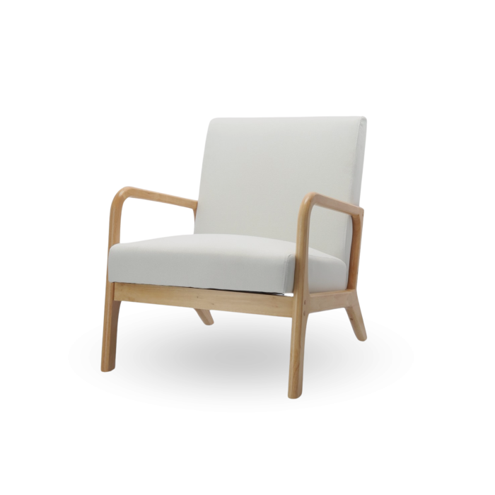 Butaca Nicole nórdica con cojín lumbar – Tapizado antimanchas