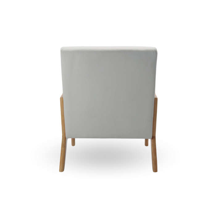 Butaca Nicole nórdica con cojín lumbar – Tapizado antimanchas