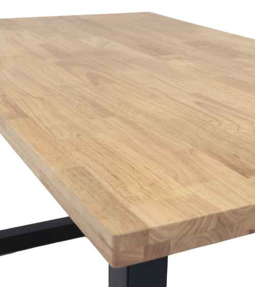 Mesa de comedor patas en U en Roble Macizo