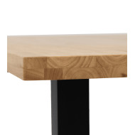 Mesa de comedor patas en U en Roble Macizo