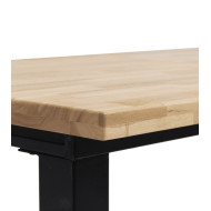 Mesa de comedor extensible de roble Versus
