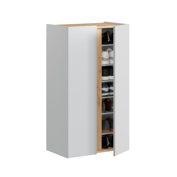 Zapatero Ébano 2 puertas 6 baldas - Organización y estilo para tu hogar