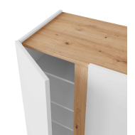 Zapatero Ébano 2 puertas 6 baldas - Organización y estilo para tu hogar