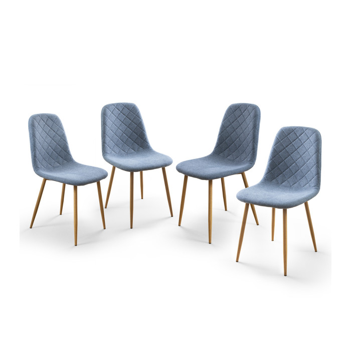 Pack de 4 Sillas de Comedor Suiz - Diseño Moderno y Elegante