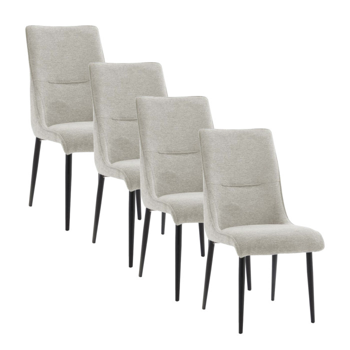Pack 4 sillas tapizadas MICHELLE