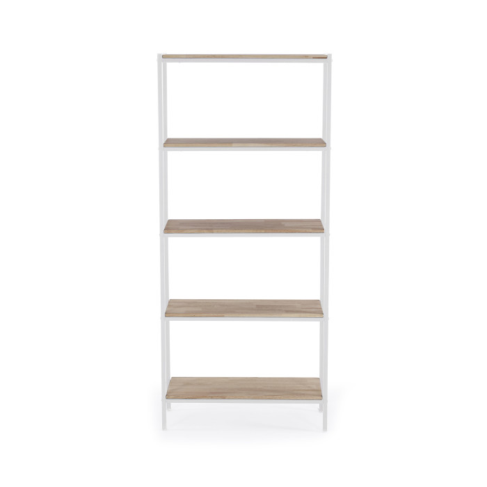 Estantería Basic – Diseño moderno con estructura metálica y madera de roble