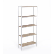 Estantería Basic – Diseño moderno con estructura metálica y madera de roble