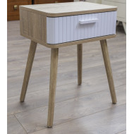 Mesita de noche Talía – Diseño nórdico con cajón decorativo