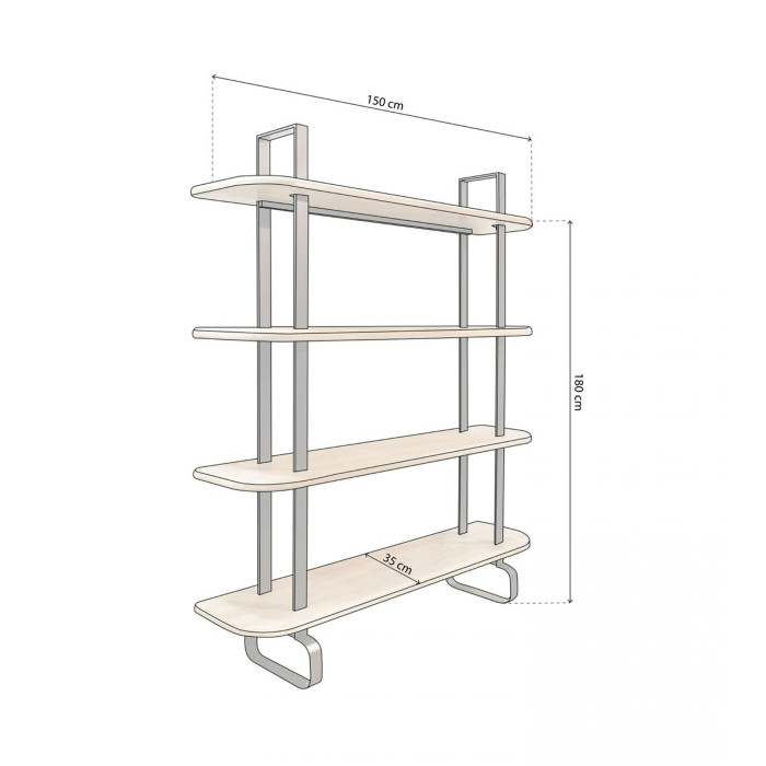 Estantería alta Moonie – Diseño resistente y funcional