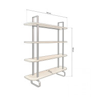 Estantería alta Moonie – Diseño resistente y funcional