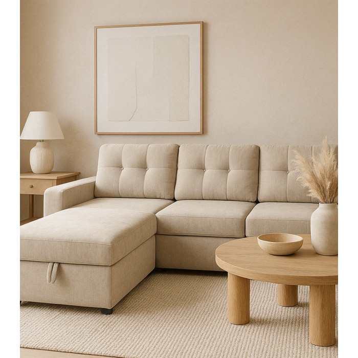 Sofá Chaise Longue Clony II – 3 plazas convertible en cama