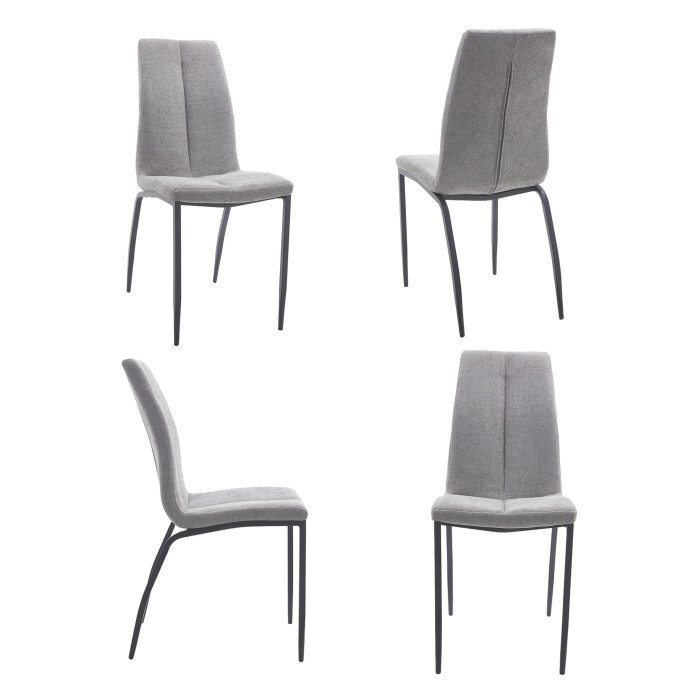 Pack 4 sillas tapizadas INGRID