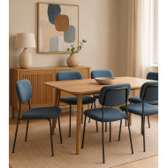 Pack 4 sillas Tull – Apilables, tapizadas y modernas