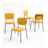 Pack 4 sillas Tull – Apilables, tapizadas y modernas