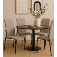 Pack 4 sillas tapizadas TASYA