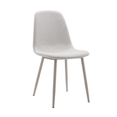 Pack 4 Sillas Bolo – Tapizadas antimanchas y patas crema