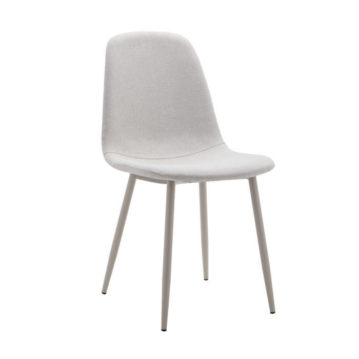 Pack 4 Sillas Bolo – Tapizadas antimanchas y patas crema