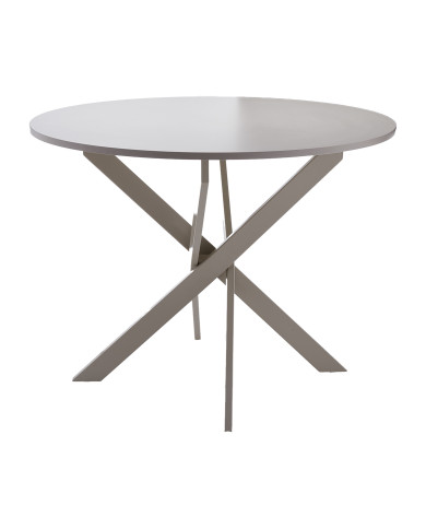 Mesa redonda BLAKE – Estilo industrial para comedor o cocina