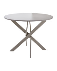 Mesa redonda BLAKE – Estilo industrial para comedor o cocina