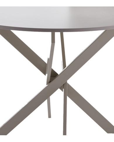 Mesa redonda BLAKE – Estilo industrial para comedor o cocina