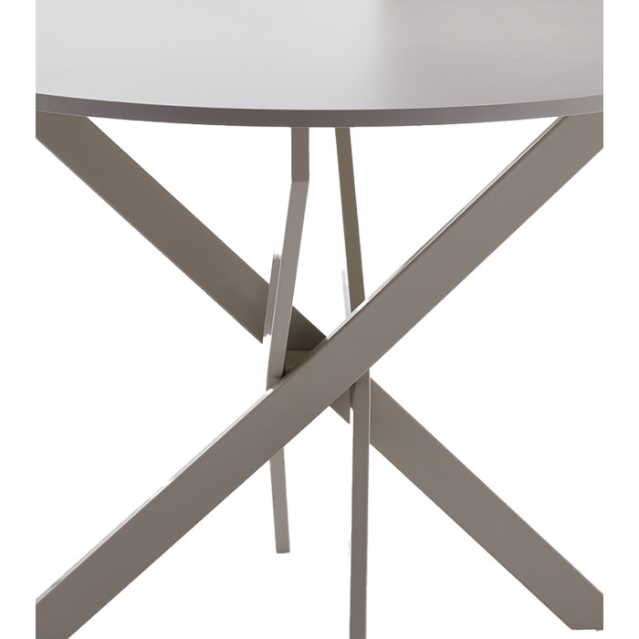 Mesa redonda BLAKE – Estilo industrial para comedor o cocina