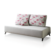 Sofá Cama infantil-juvenil con estampado de flamencos
