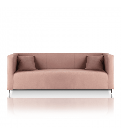 Sofá 3 plazas terciopelo rosa Happiness Pink | Cambia Tus Muebles