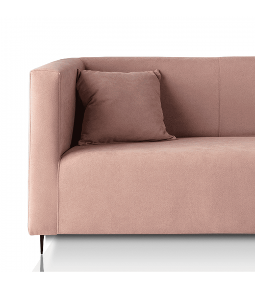 Sofá 3 plazas terciopelo rosa Happiness Pink | Cambia Tus Muebles