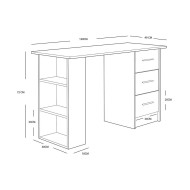 Mesa de escritorio DESKI 3 cajones